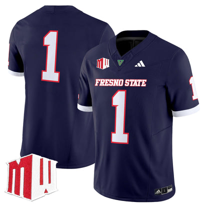 Men's Fresno State Bulldogs 2025 Vapor Limited Jersey - All Stitched