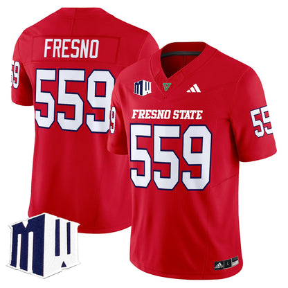 Men's Fresno State Bulldogs 2025 Vapor Limited Jersey - All Stitched