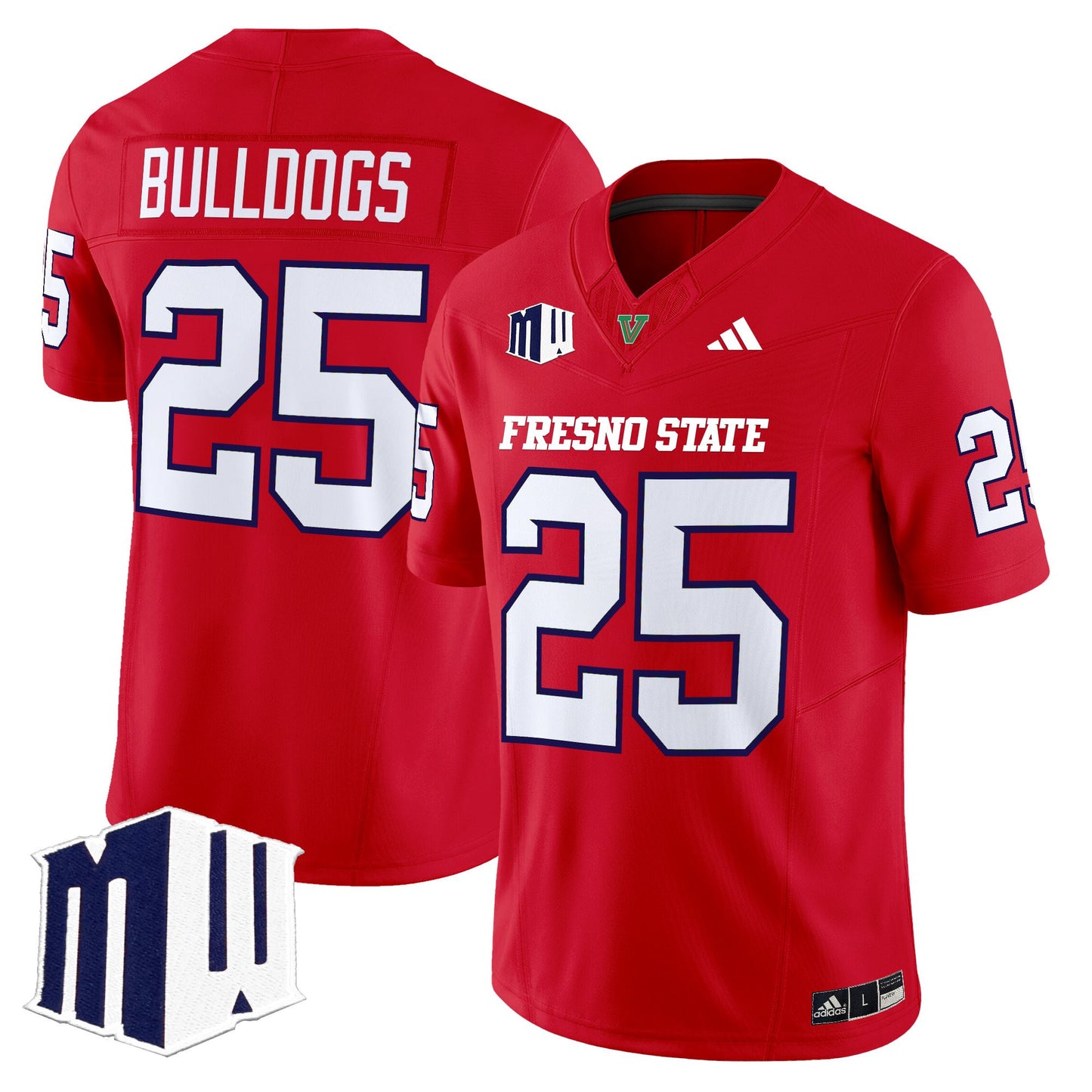 Men's Fresno State Bulldogs 2025 Vapor Limited Jersey - All Stitched