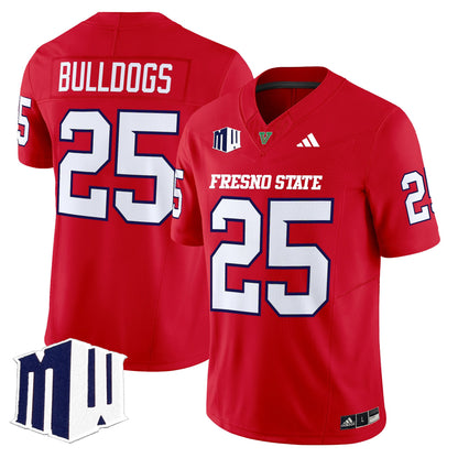 Men's Fresno State Bulldogs 2025 Vapor Limited Jersey - All Stitched