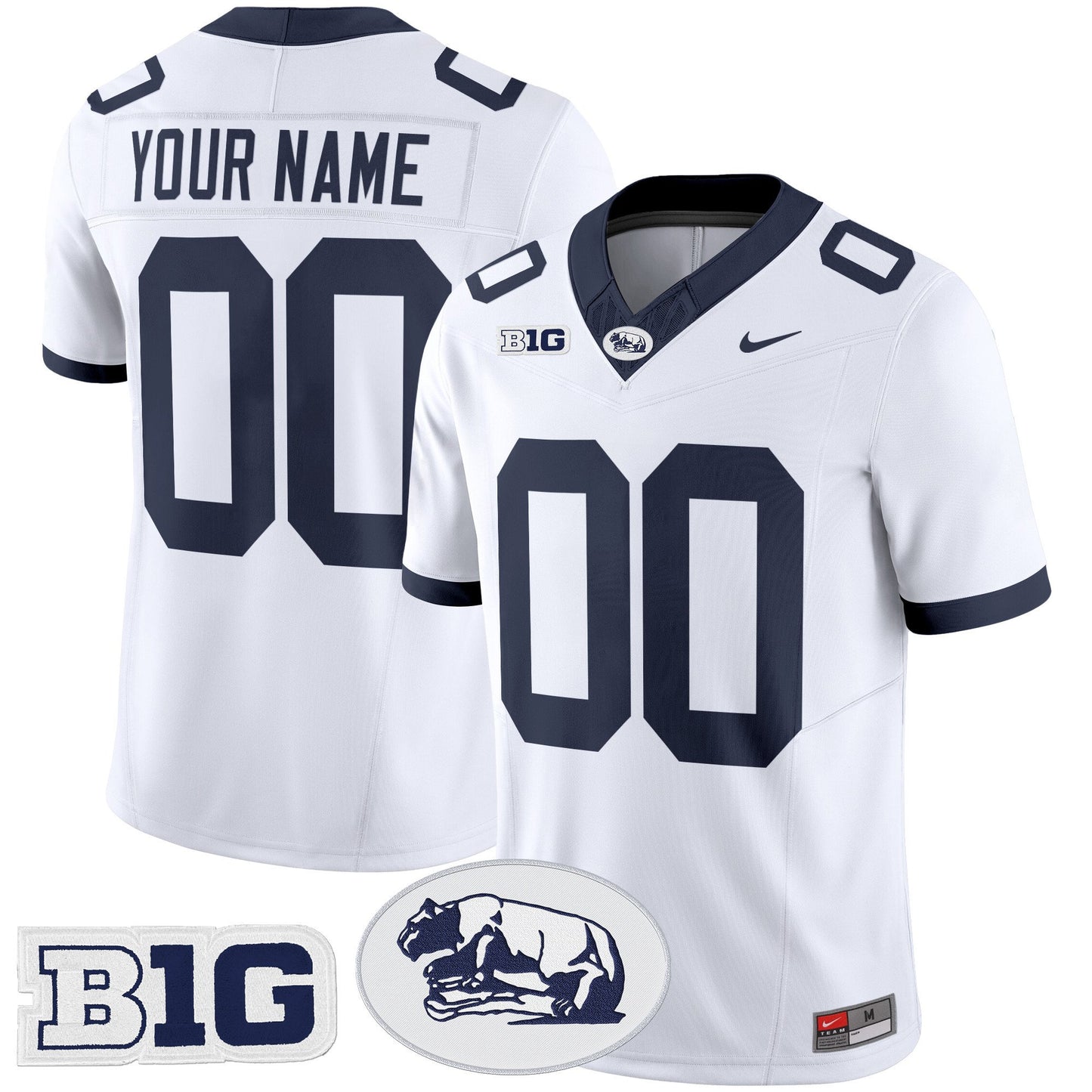 Penn State Nittany Lions Throwback Vapor Limited Custom Jersey - All Stitched