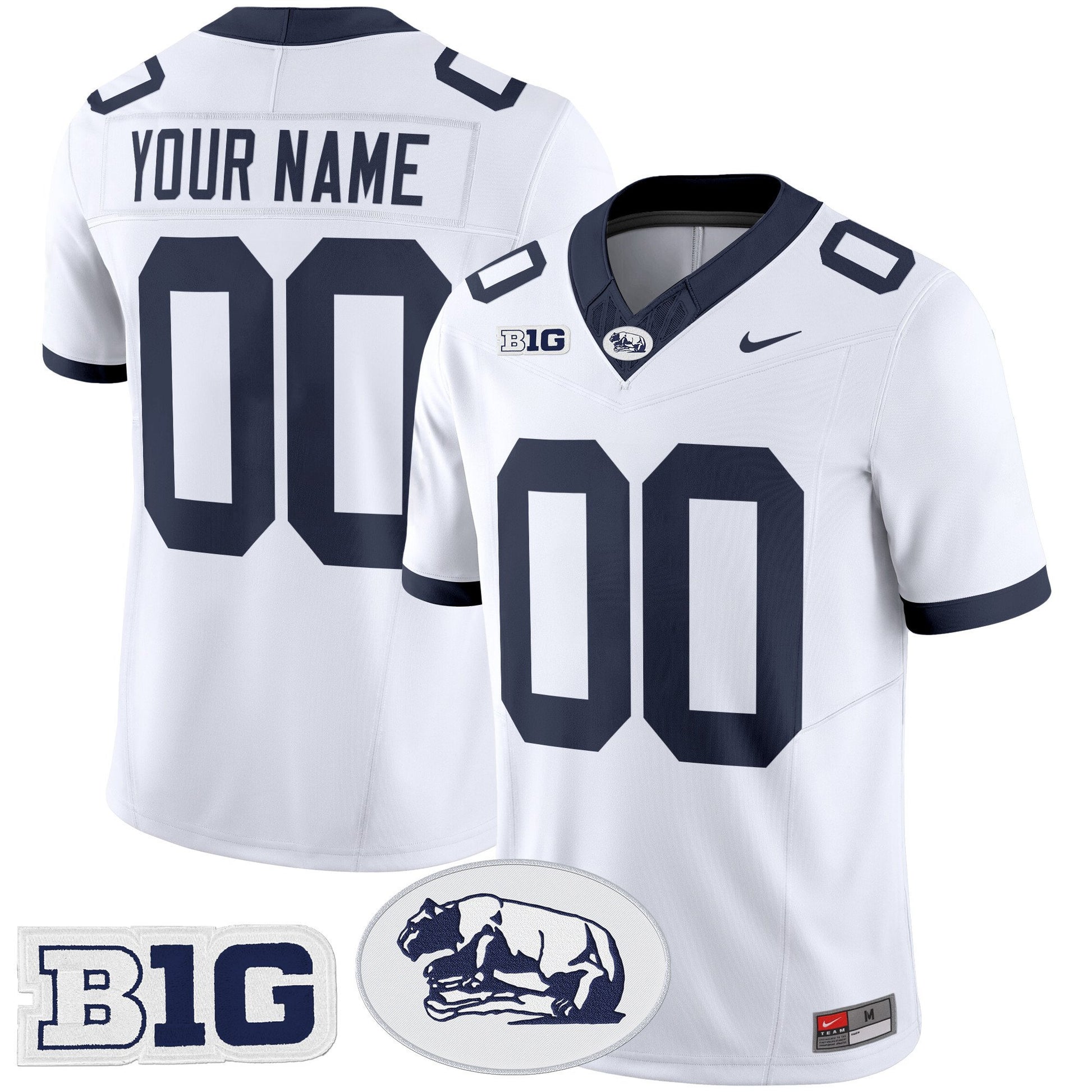 Penn State Nittany Lions Throwback Vapor Limited Custom Jersey - All Stitched