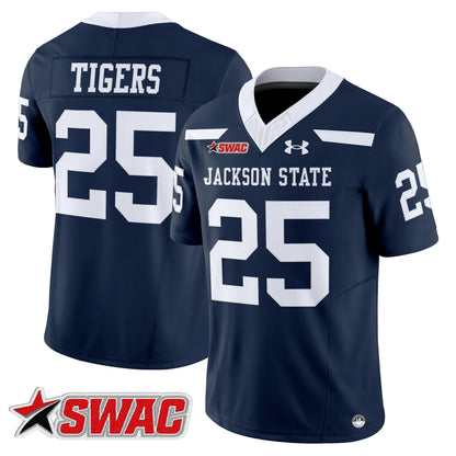 Men's Jackson State Tigers 2025 Vapor Limited Jersey - All Stitched