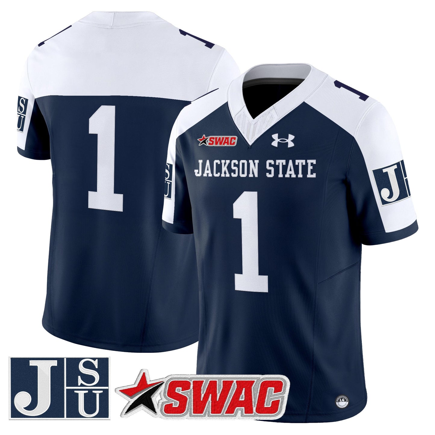 Men's Jackson State Tigers 2025 Vapor Limited Jersey - All Stitched