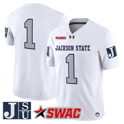 Men's Jackson State Tigers 2025 Vapor Limited Jersey - All Stitched