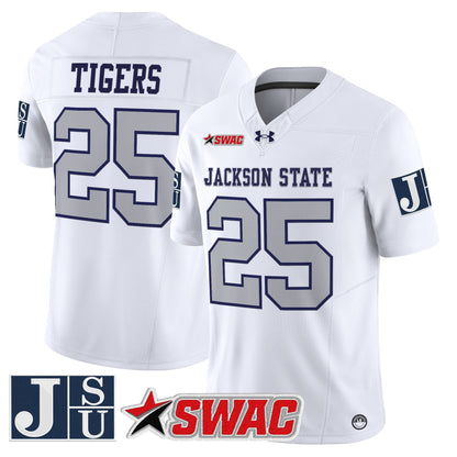 Men's Jackson State Tigers 2025 Vapor Limited Jersey - All Stitched