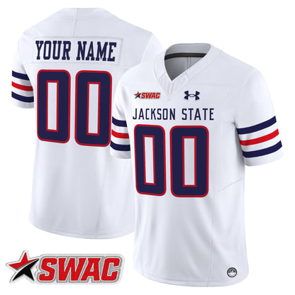 Jackson State Tigers 2025 Vapor Limited Custom Jersey - All Stitched