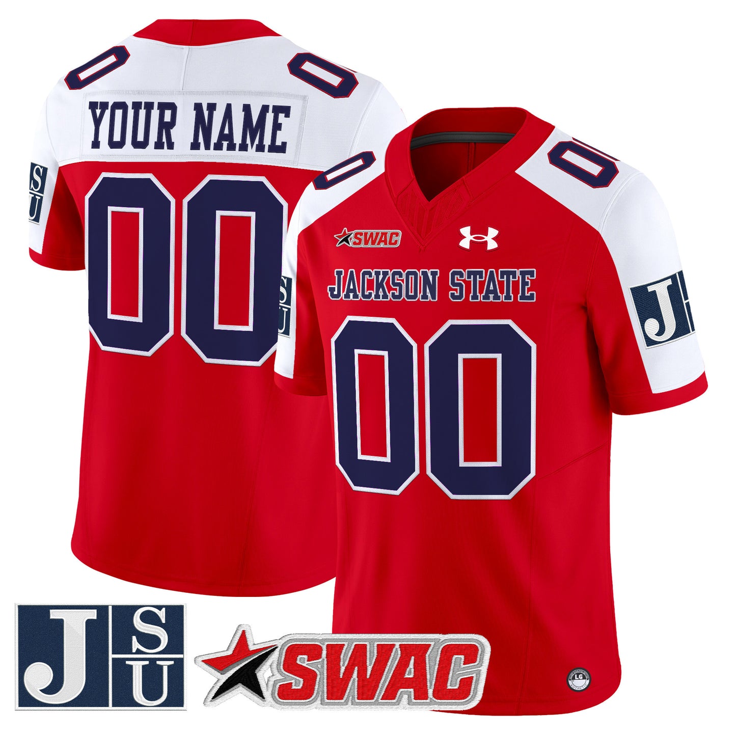 Jackson State Tigers 2025 Vapor Limited Custom Jersey - All Stitched