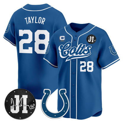 Men's Indianapolis Colts 2025 Jim Irsay Patch Vapor Baseball Jersey - All Stitched