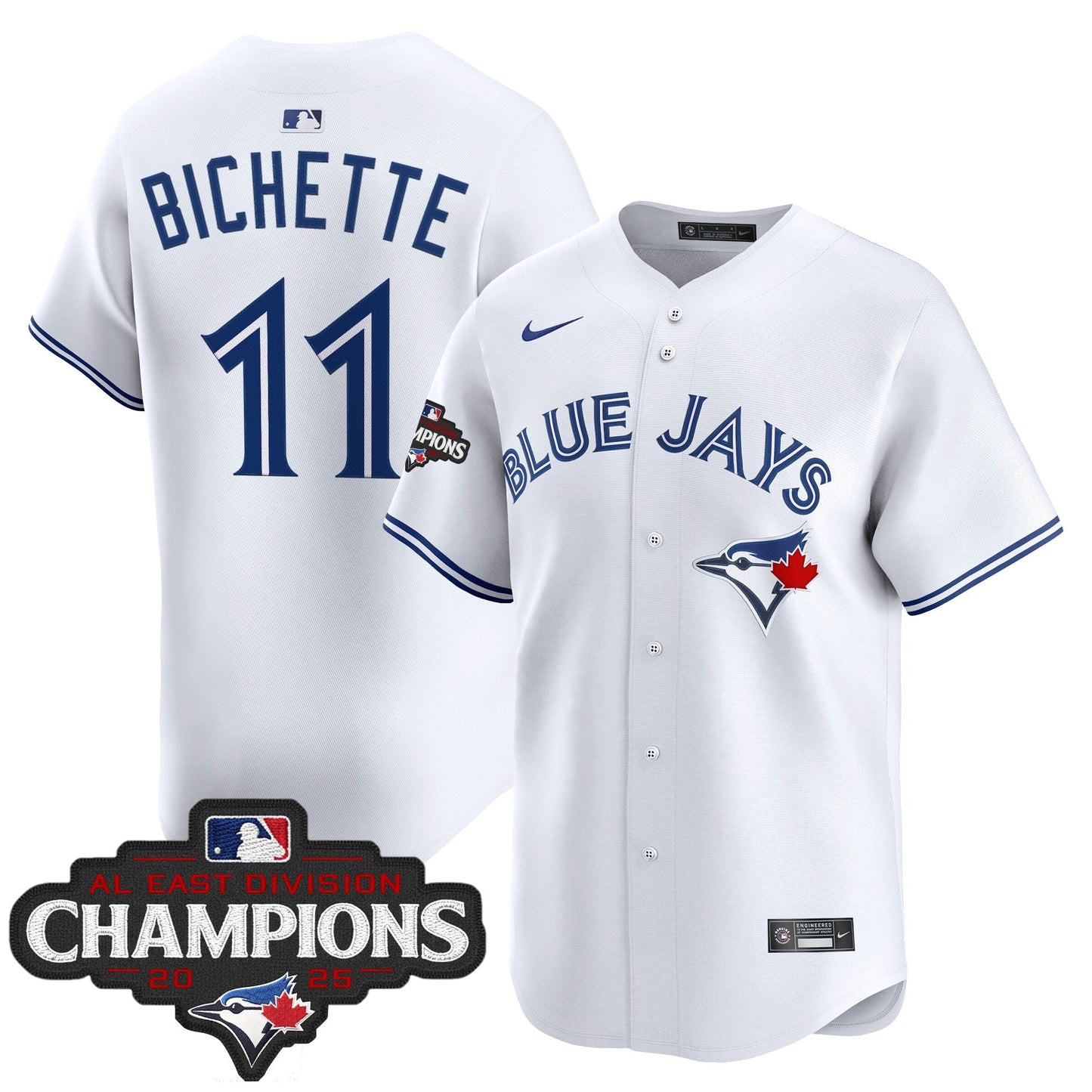 Men's Toronto Blue Jays 2025 AL East Division Champions Vapor Premier Limited Jersey - All Stitched