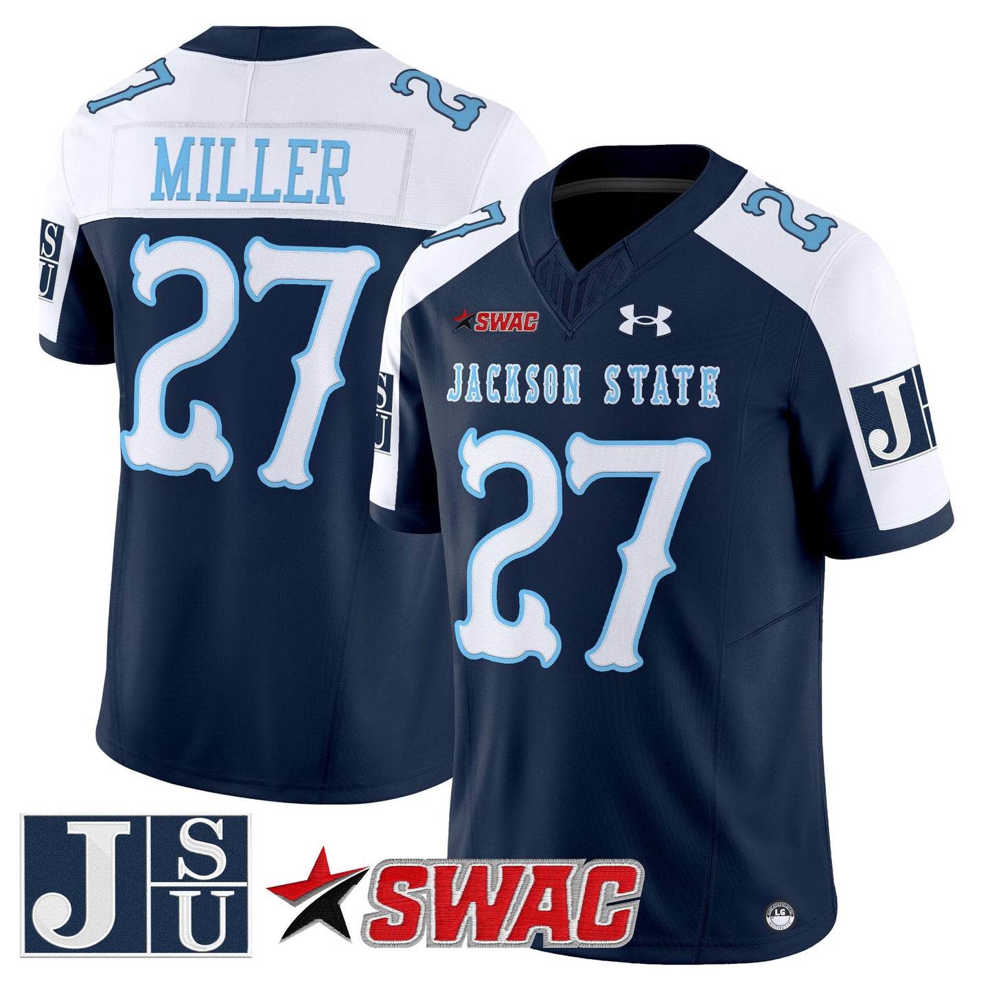 Men's Jackson State Tigers 2026 Vapor Limited Jersey V2 - All Stitched