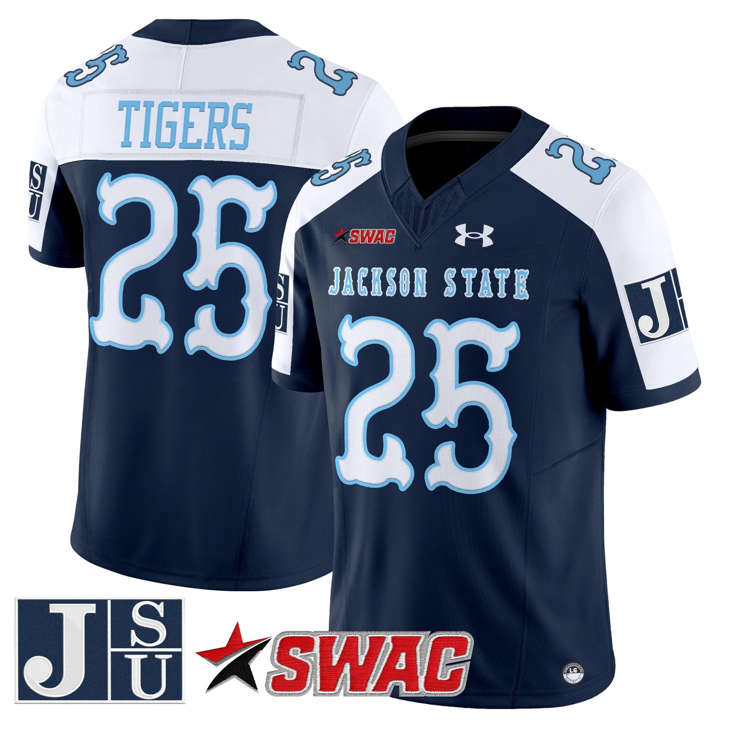 Men's Jackson State Tigers 2026 Vapor Limited Jersey V2 - All Stitched