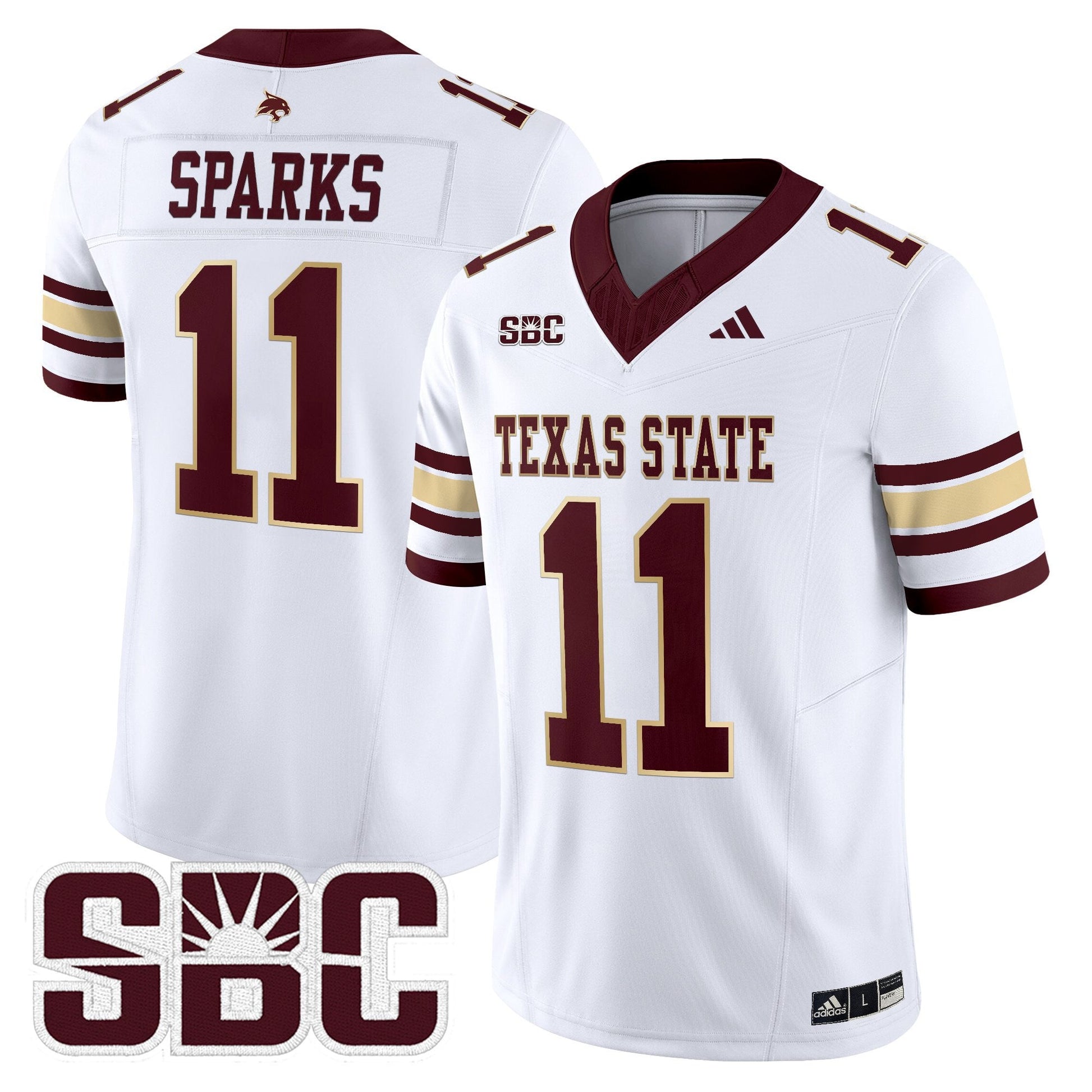 Men's Texas State Bobcats 2025 Vapor Limited Jersey - All Stitched