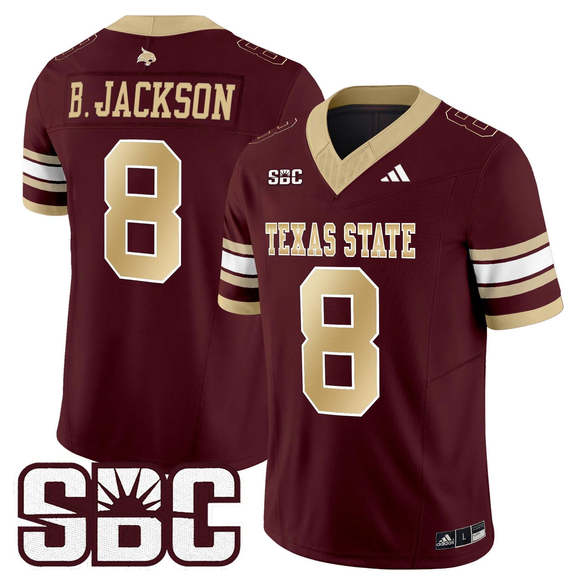 Men's Texas State Bobcats 2025 Vapor Limited Jersey - All Stitched