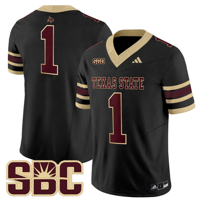 Men's Texas State Bobcats 2025 Vapor Limited Jersey - All Stitched