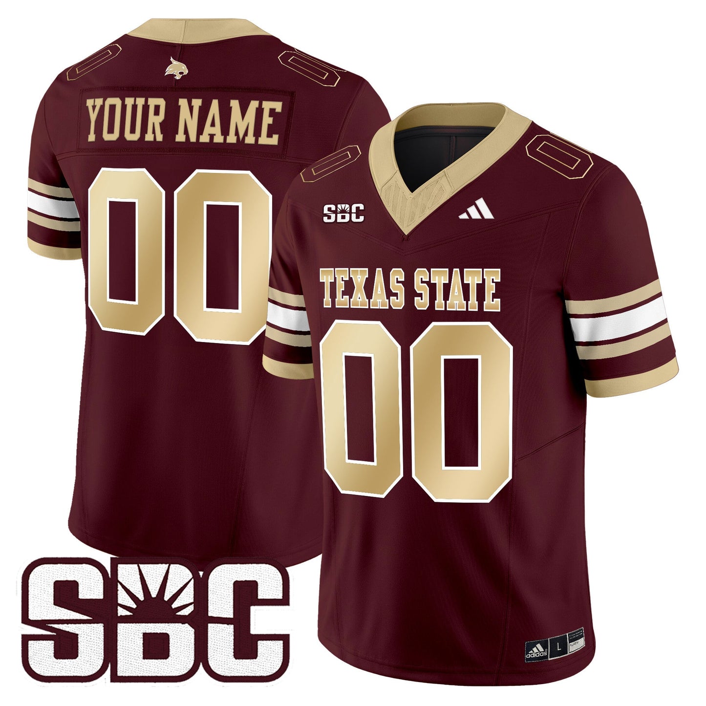 Texas State Bobcats 2025 Vapor Limited Custom Jersey - All Stitched