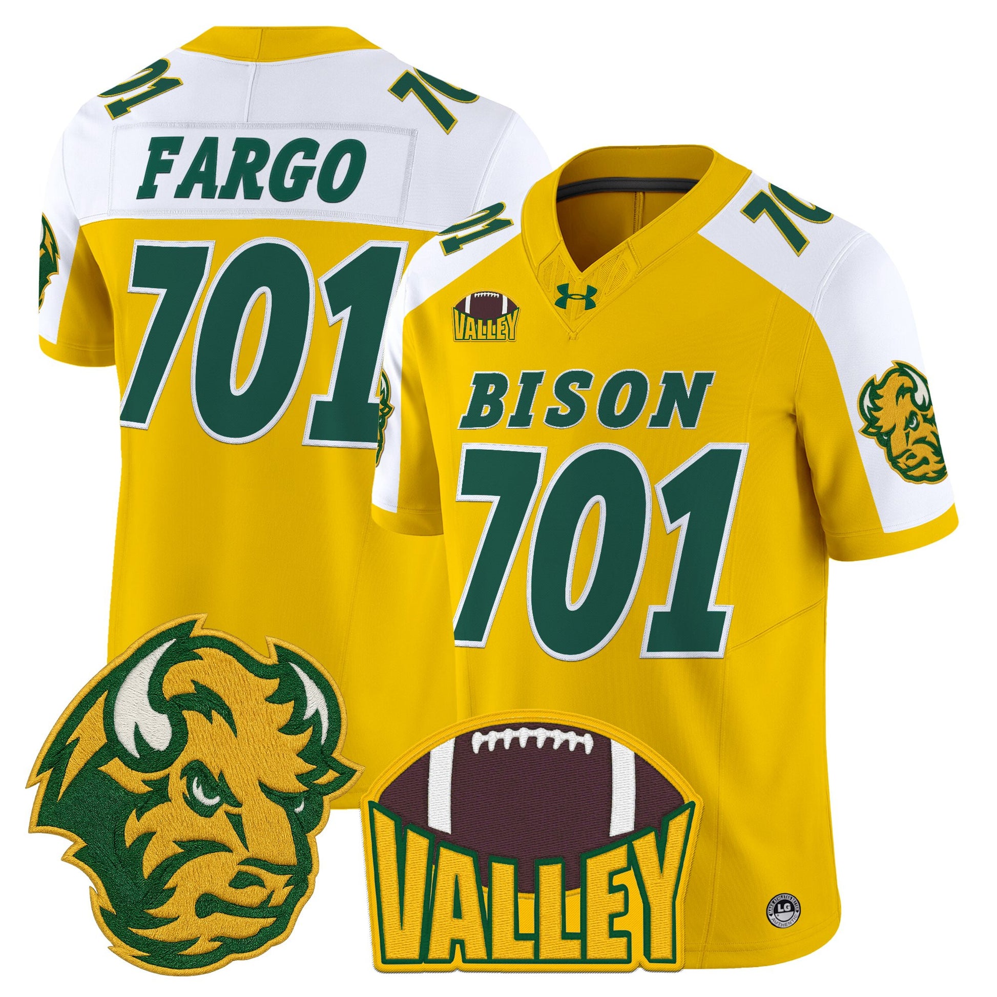 Men's North Dakota State Bison 2025 Vapor Limited Jersey - All Stitched