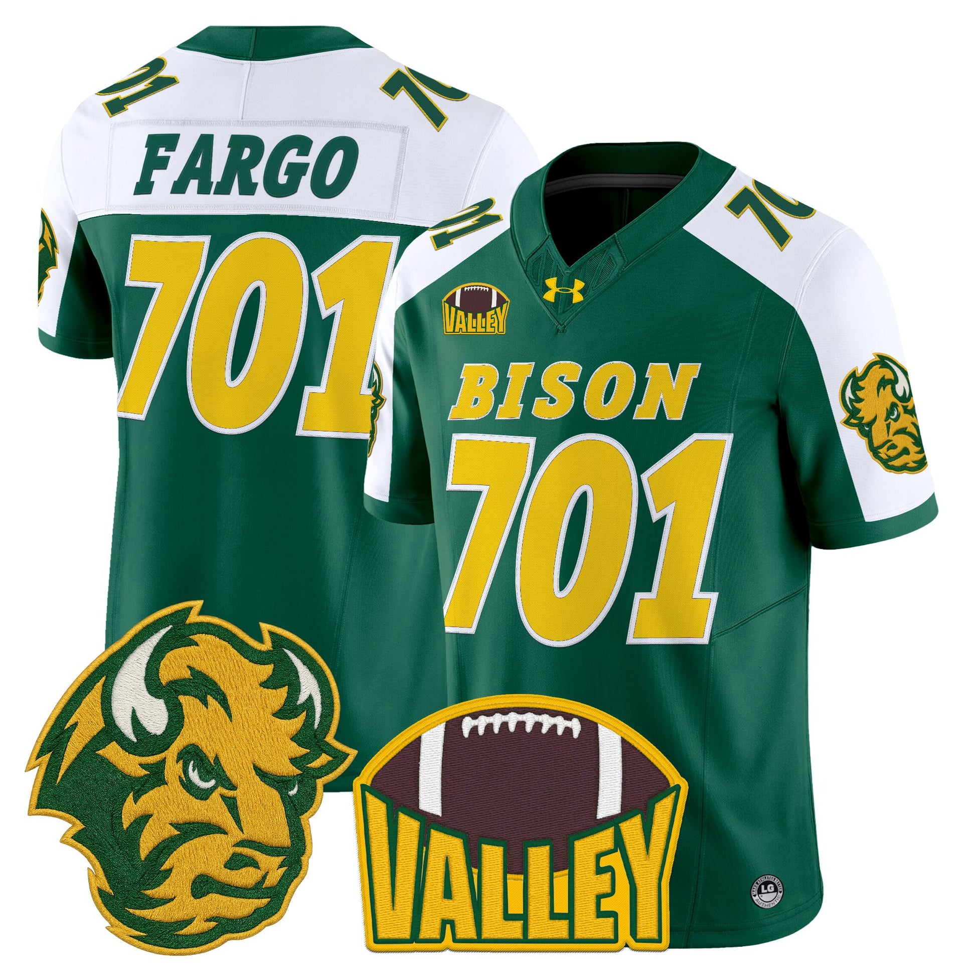 Men's North Dakota State Bison 2025 Vapor Limited Jersey - All Stitched
