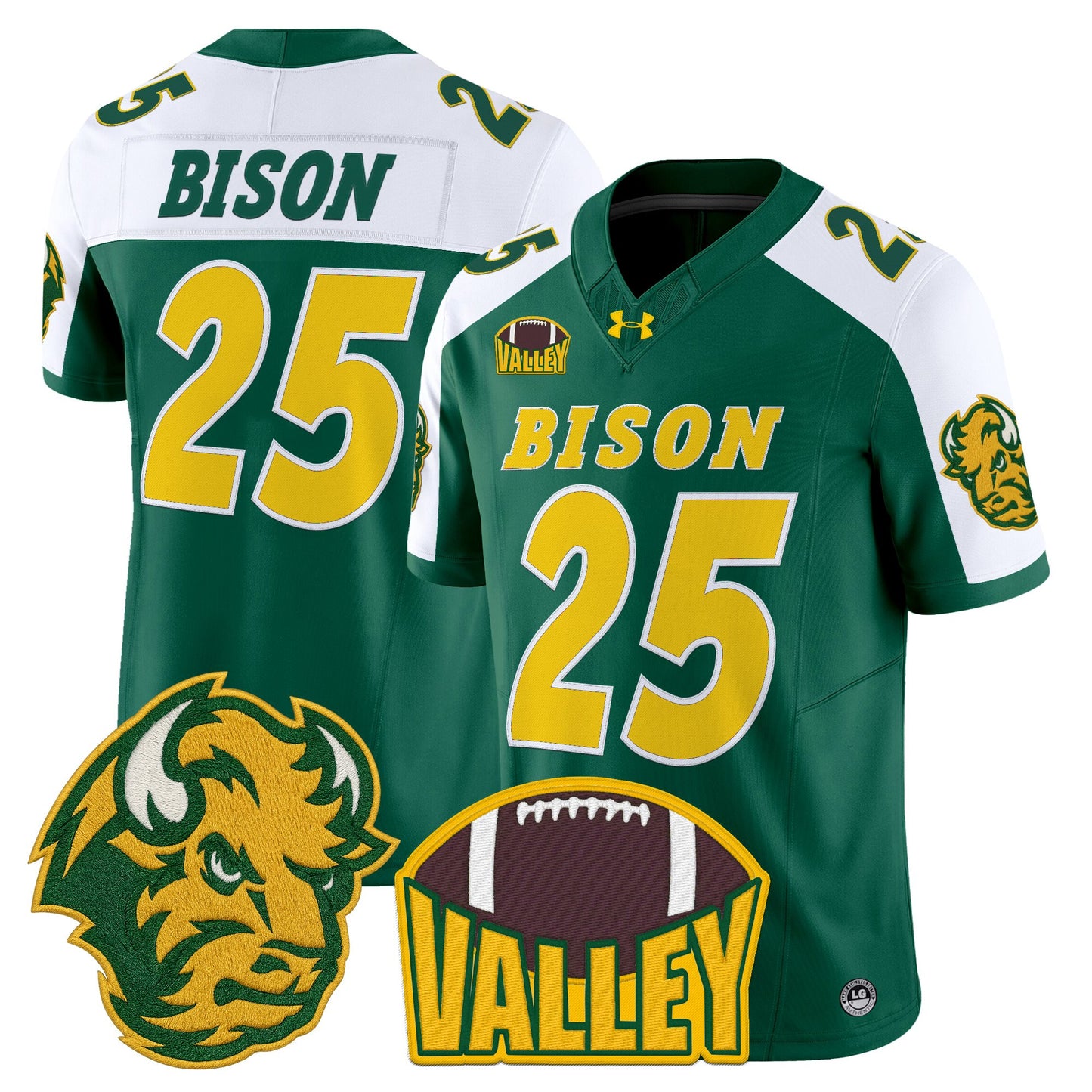 Men's North Dakota State Bison 2025 Vapor Limited Jersey - All Stitched
