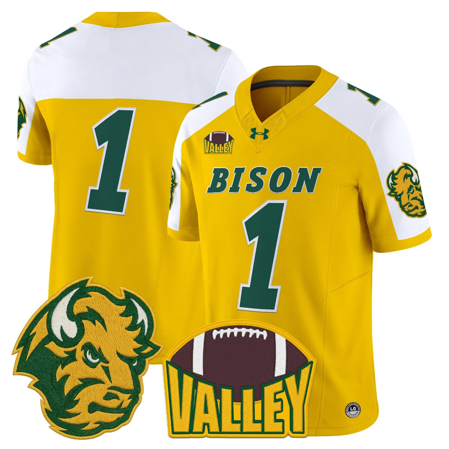 Men's North Dakota State Bison 2025 Vapor Limited Jersey - All Stitched