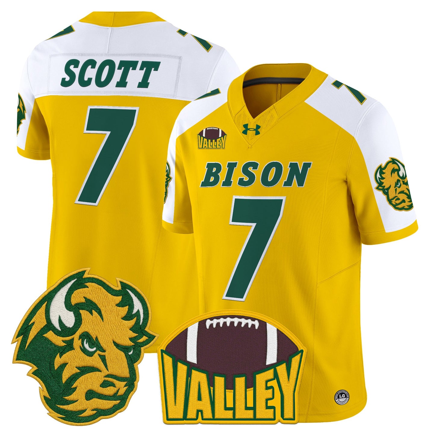 Men's North Dakota State Bison 2025 Vapor Limited Jersey - All Stitched