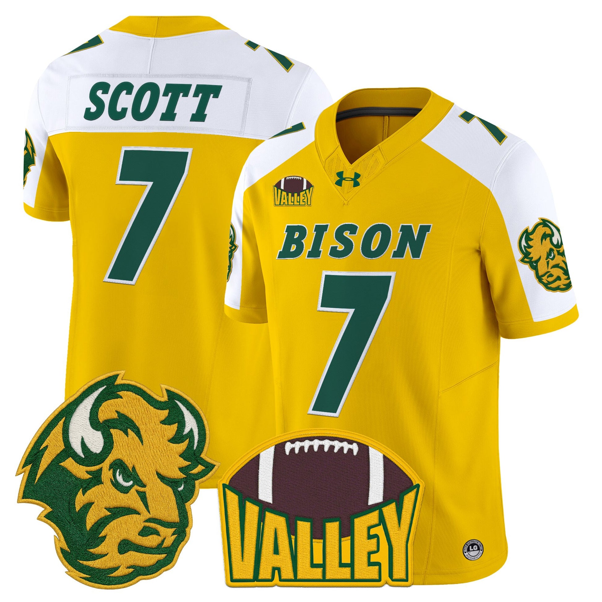 Men's North Dakota State Bison 2025 Vapor Limited Jersey - All Stitched