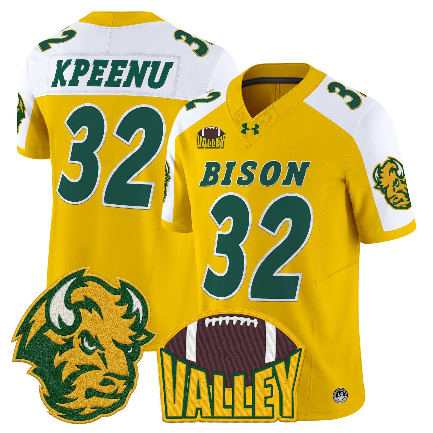 Men's North Dakota State Bison 2025 Vapor Limited Jersey - All Stitched