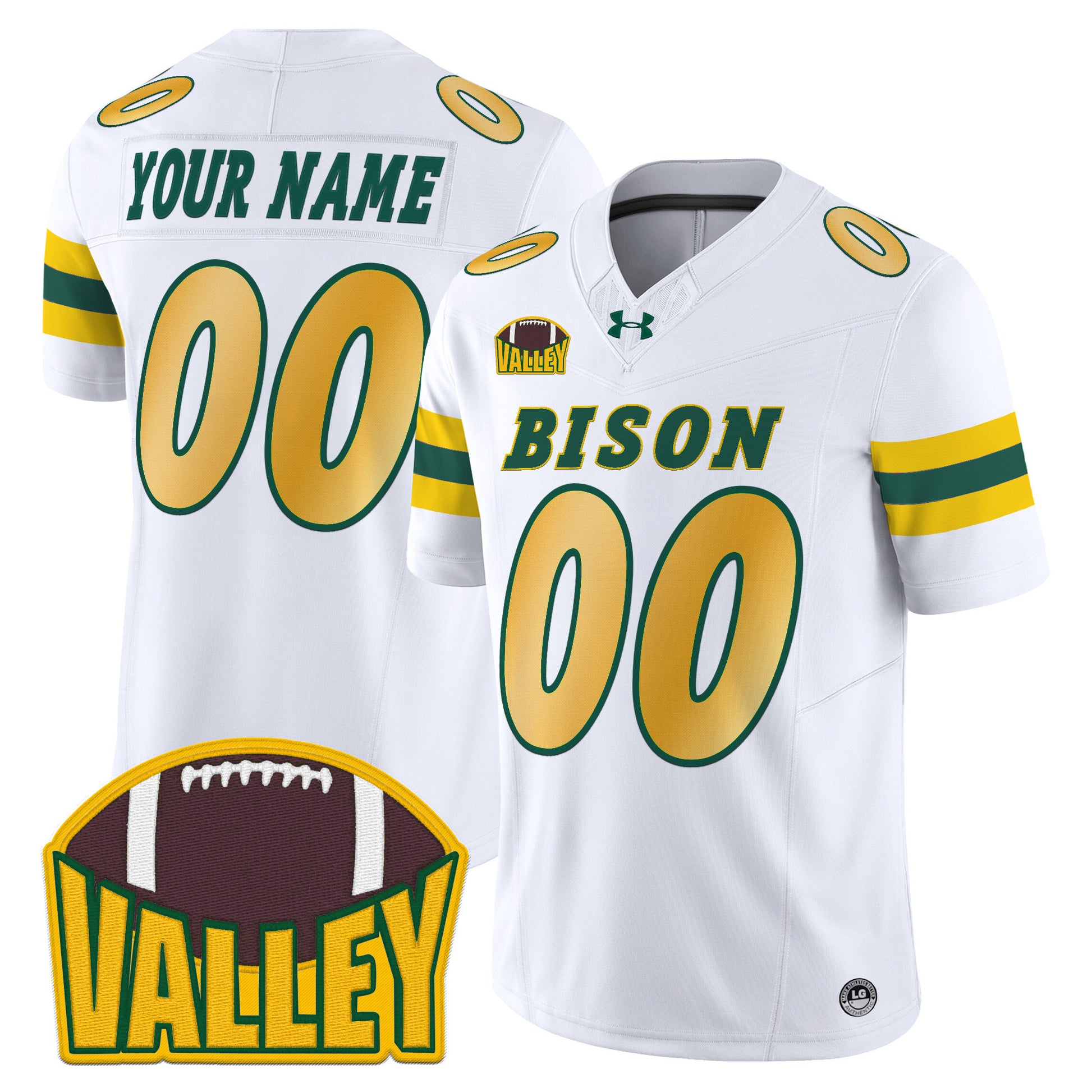 North Dakota State Bison 2025 Vapor Limited Custom Jersey - All Stitched