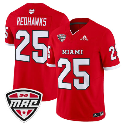 Men's Miami (OH) RedHawks 2025 Vapor Limited Jersey - All Stitched