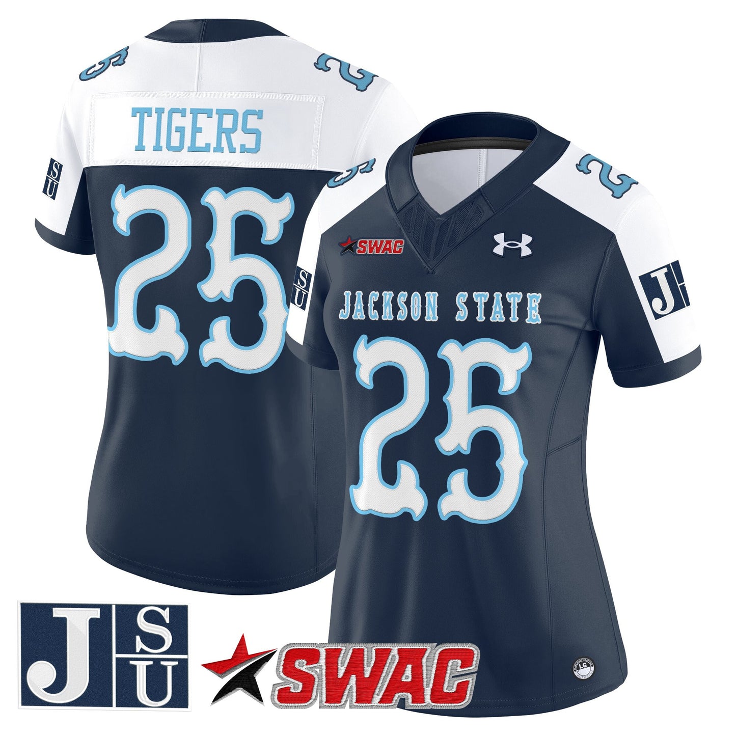 Women's Jackson State Tigers 2026 Vapor Limited Jersey V2 - All Stitched