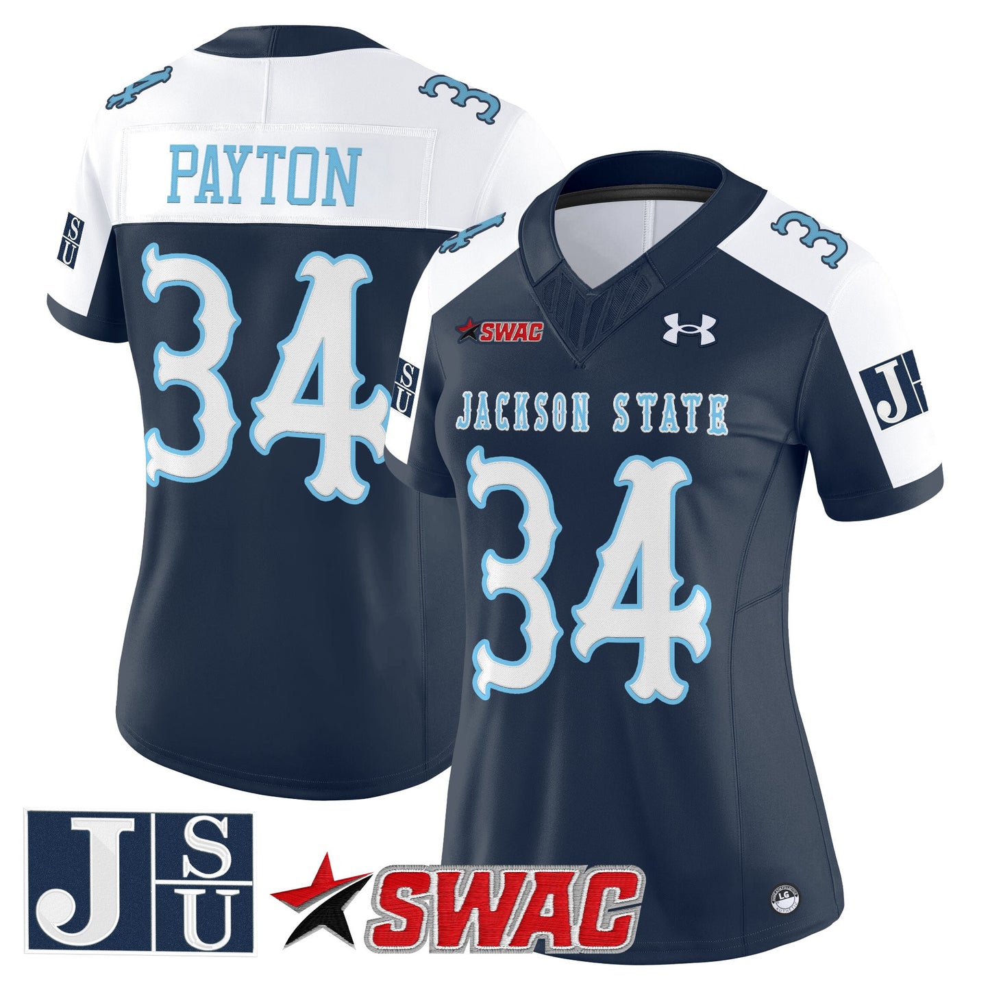 Women's Jackson State Tigers 2026 Vapor Limited Jersey V2 - All Stitched