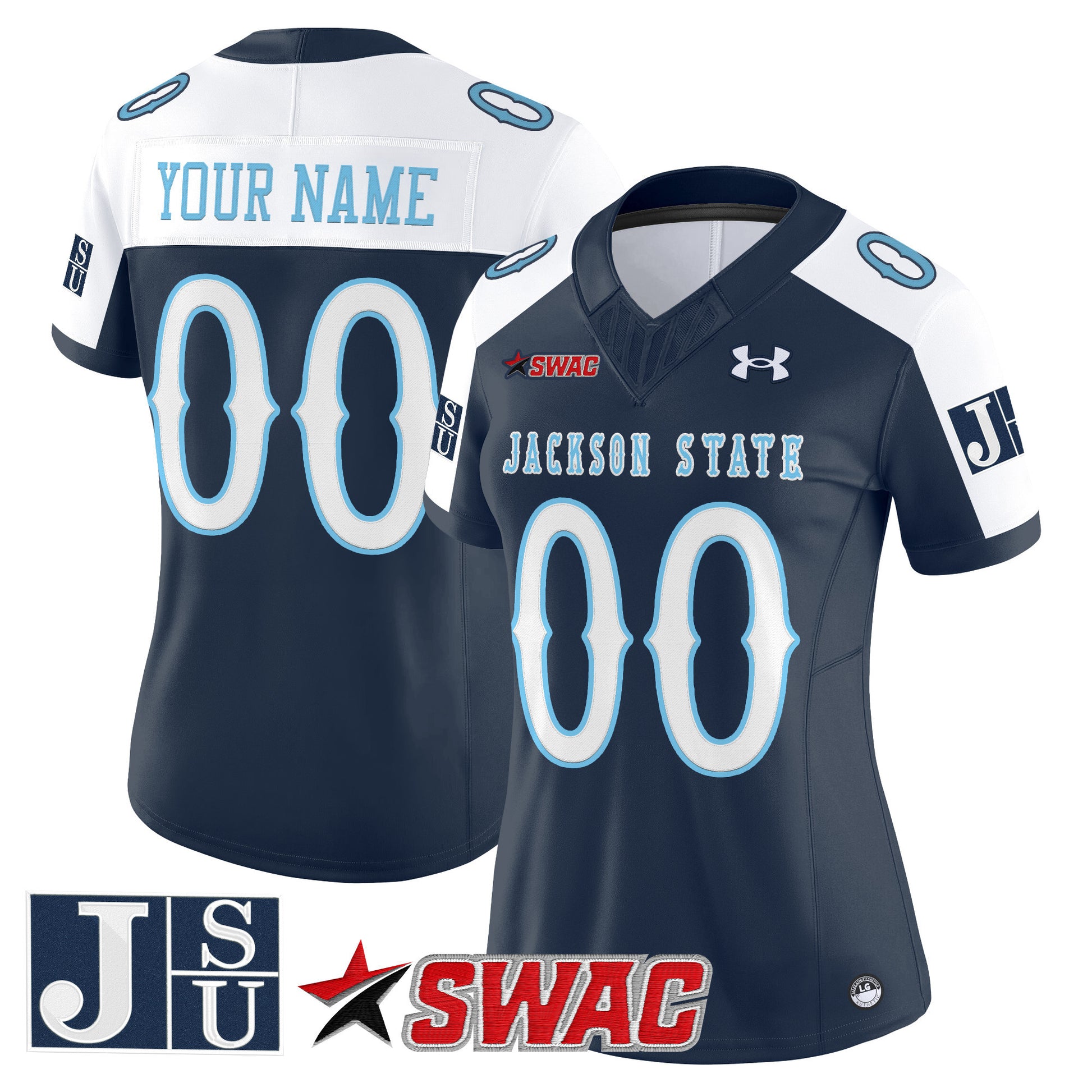 Jackson State Tigers 2026 Vapor Limited Custom Jersey V2 - All Stitched