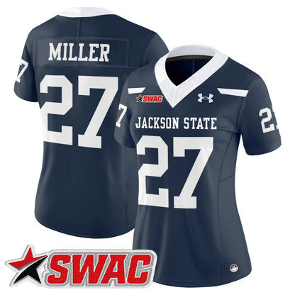 Women's Jackson State Tigers 2026 Vapor Limited Jersey - All Stitched