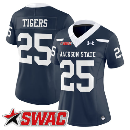 Women's Jackson State Tigers 2026 Vapor Limited Jersey - All Stitched