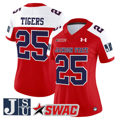 Women's Jackson State Tigers 2026 Vapor Limited Jersey - All Stitched