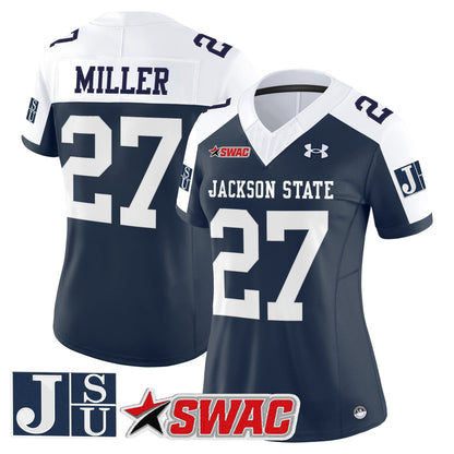 Women's Jackson State Tigers 2026 Vapor Limited Jersey - All Stitched