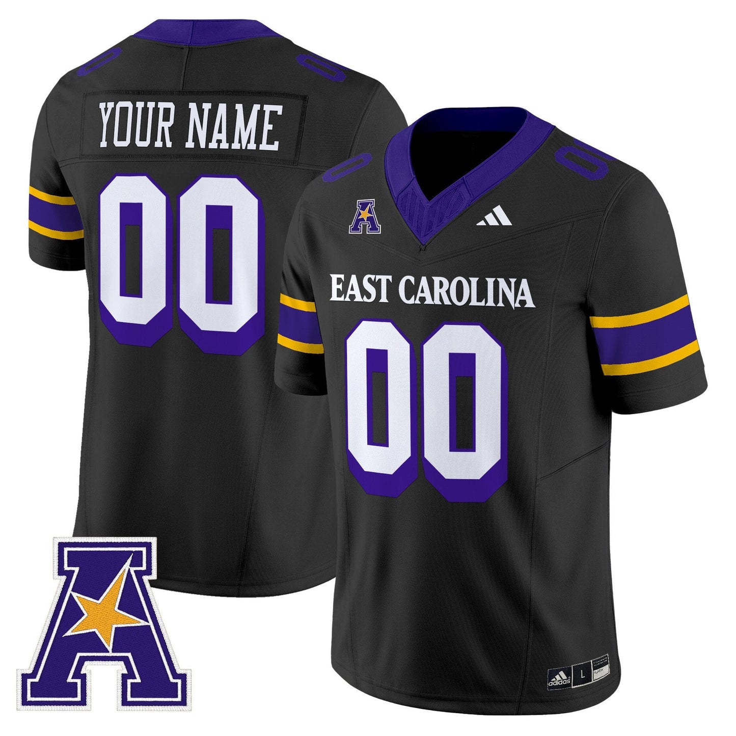 East Carolina Pirates 2025 Vapor Limited Custom Jersey - All Stitched