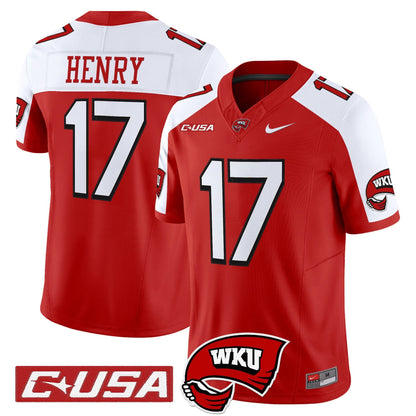 Men's Western Kentucky Hilltoppers 2025 Vapor Limited Jersey - All Stitched