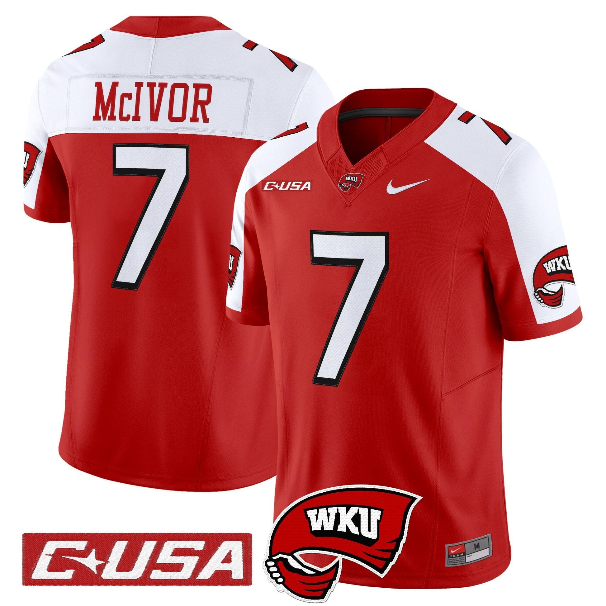 Men's Western Kentucky Hilltoppers 2025 Vapor Limited Jersey - All Stitched