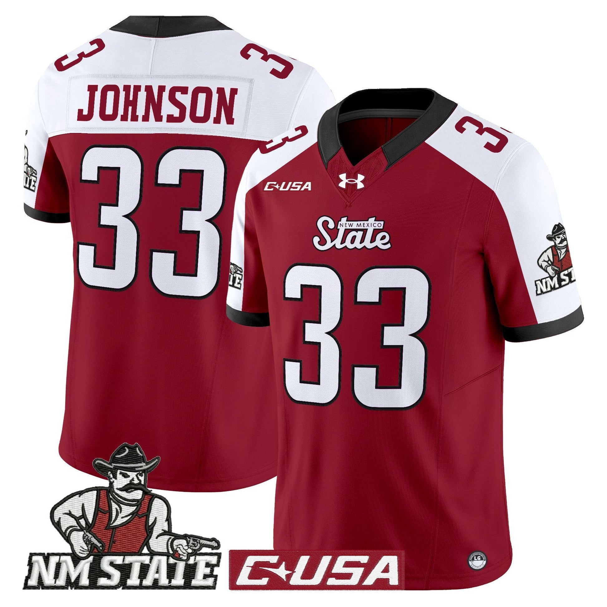 Men's New Mexico State Aggies 2025 Vapor Limited Jersey - All Stitched