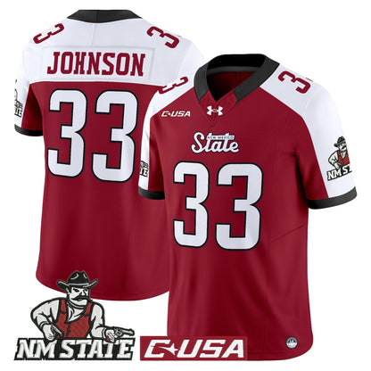 Men's New Mexico State Aggies 2025 Vapor Limited Jersey - All Stitched