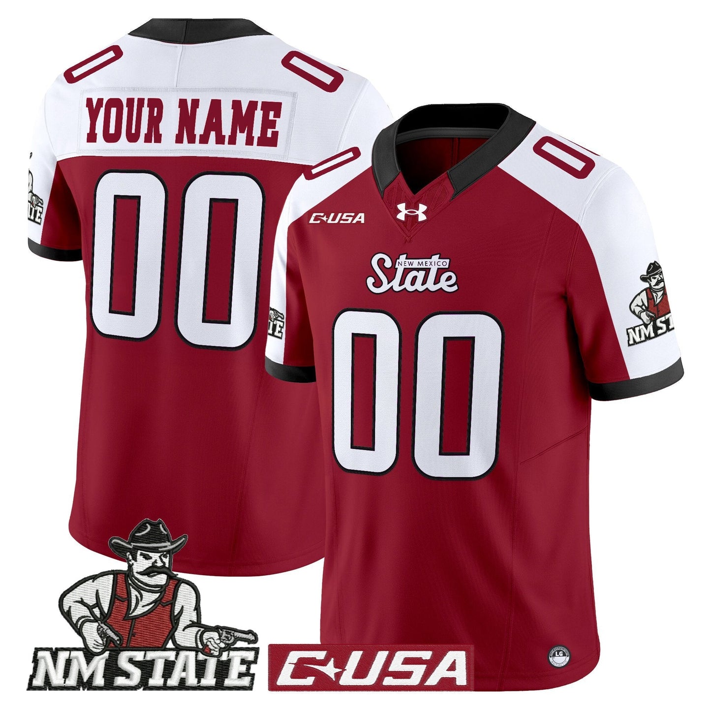 New Mexico State Aggies 2025 Vapor Limited Custom Jersey - All Stitched