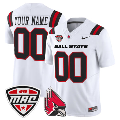 Ball State Cardinals 2025 Vapor Limited Custom Jersey - All Stitched