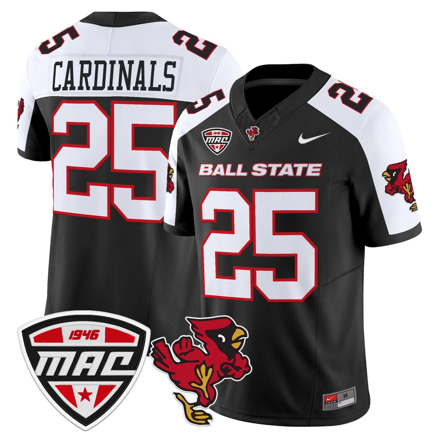 Men's Ball State Cardinals 2025 Vapor Limited Jersey - All Stitched