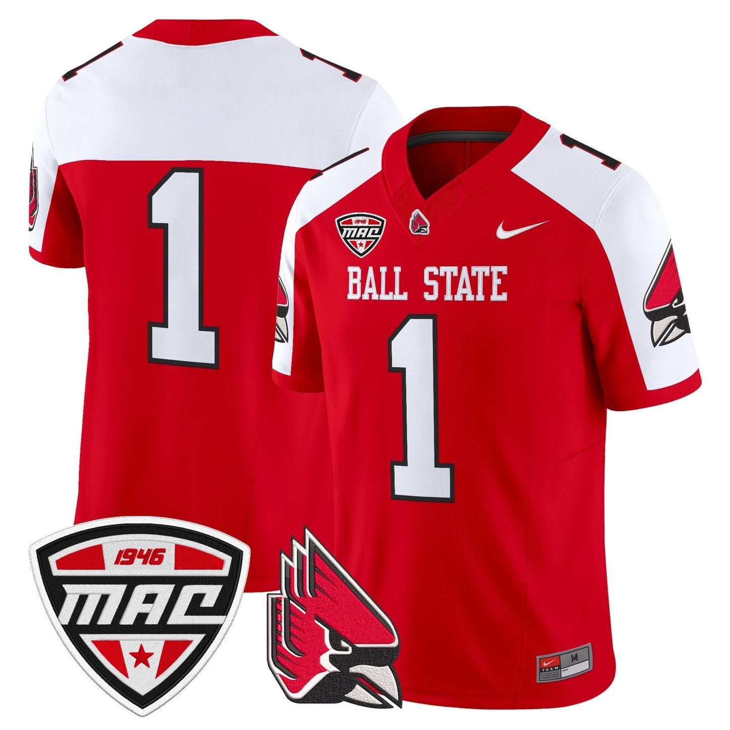 Men's Ball State Cardinals 2025 Vapor Limited Jersey - All Stitched