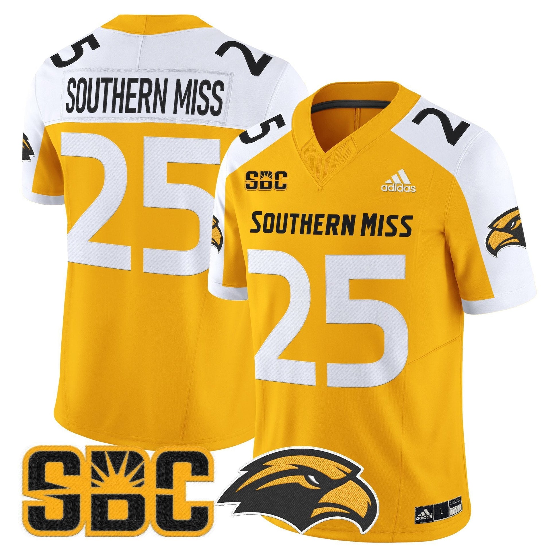 Men's Southern Miss Golden Eagles 2025 Vapor Limited Jersey - All Stitched