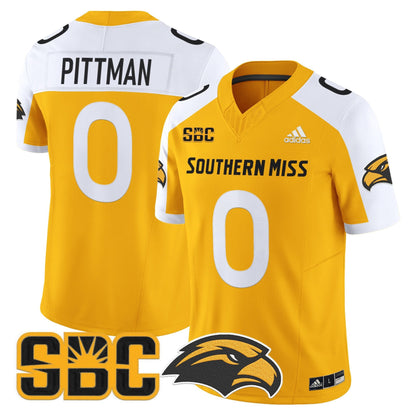 Men's Southern Miss Golden Eagles 2025 Vapor Limited Jersey - All Stitched