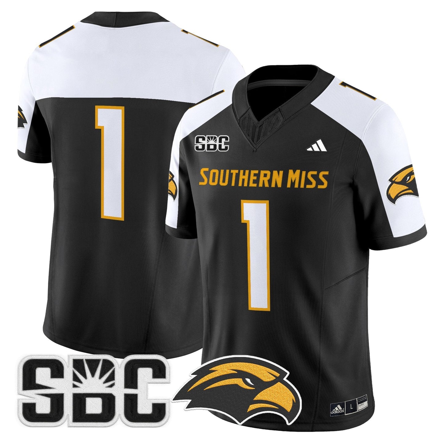 Men's Southern Miss Golden Eagles 2025 Vapor Limited Jersey - All Stitched