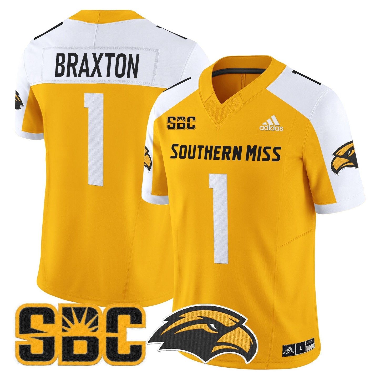Men's Southern Miss Golden Eagles 2025 Vapor Limited Jersey - All Stitched