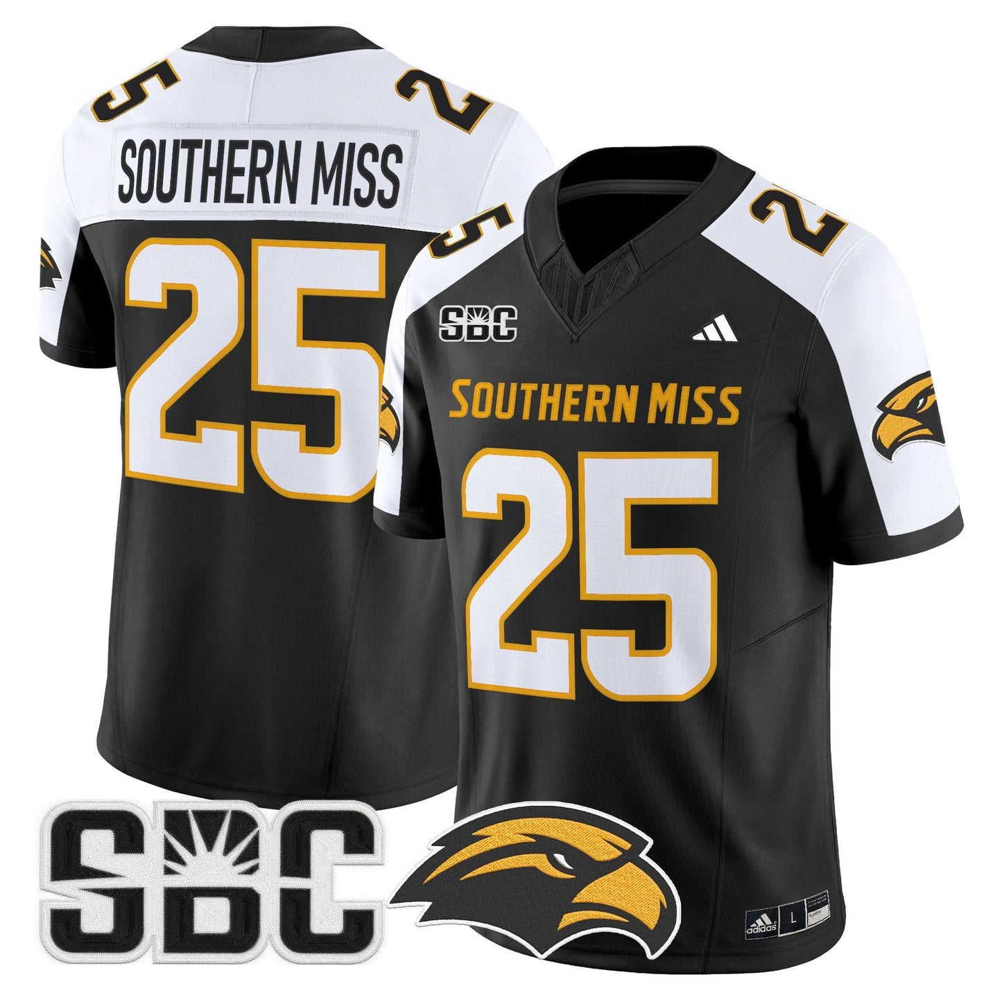 Men's Southern Miss Golden Eagles 2025 Vapor Limited Jersey - All Stitched